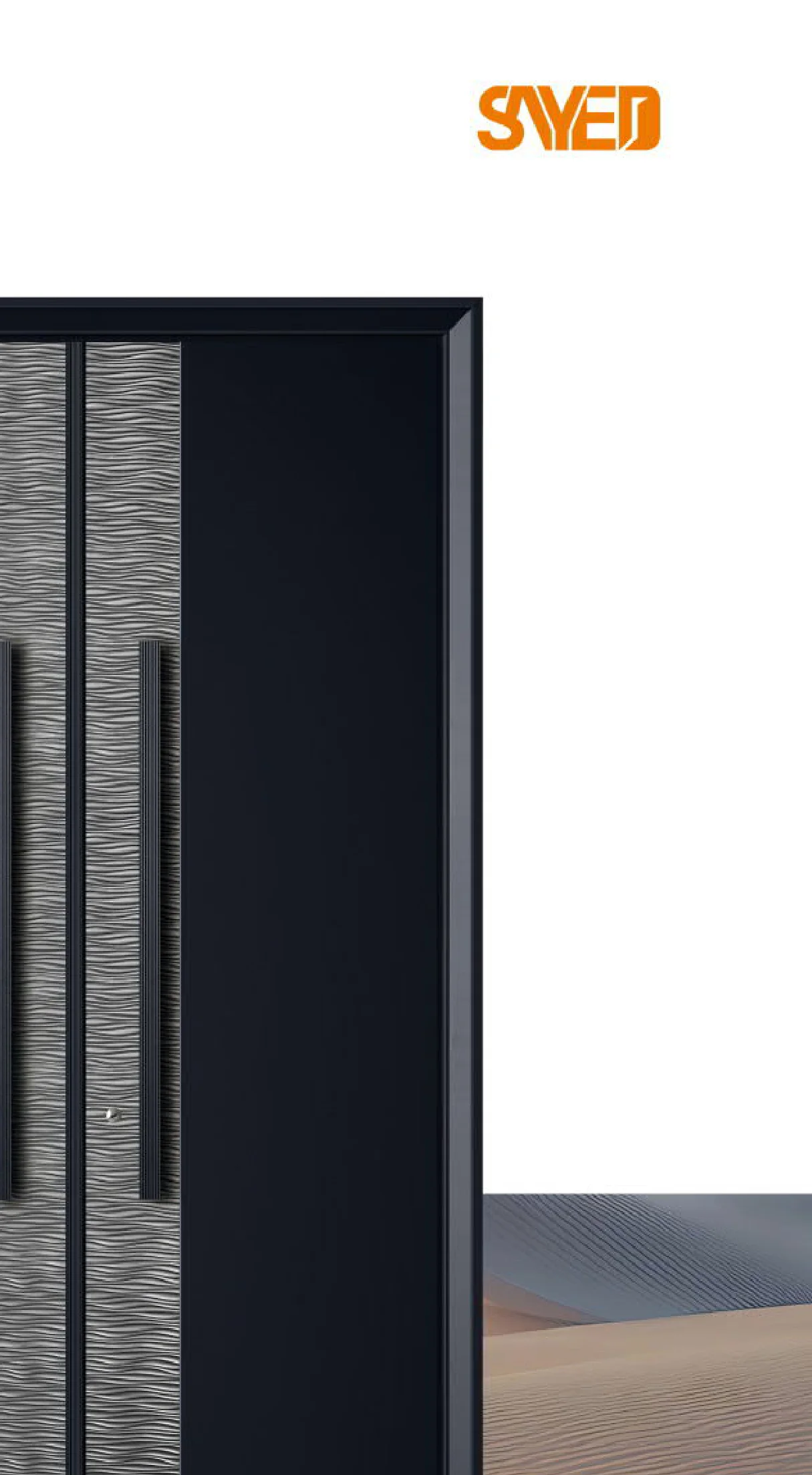 Precision-carved entrance door RH-D-6102