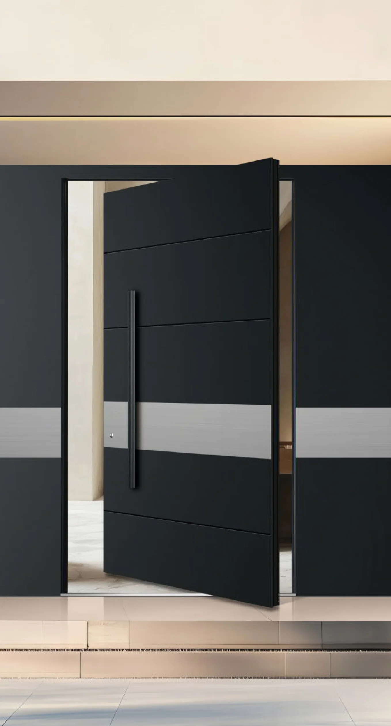 RH-D-6002-P aluminium entrance door