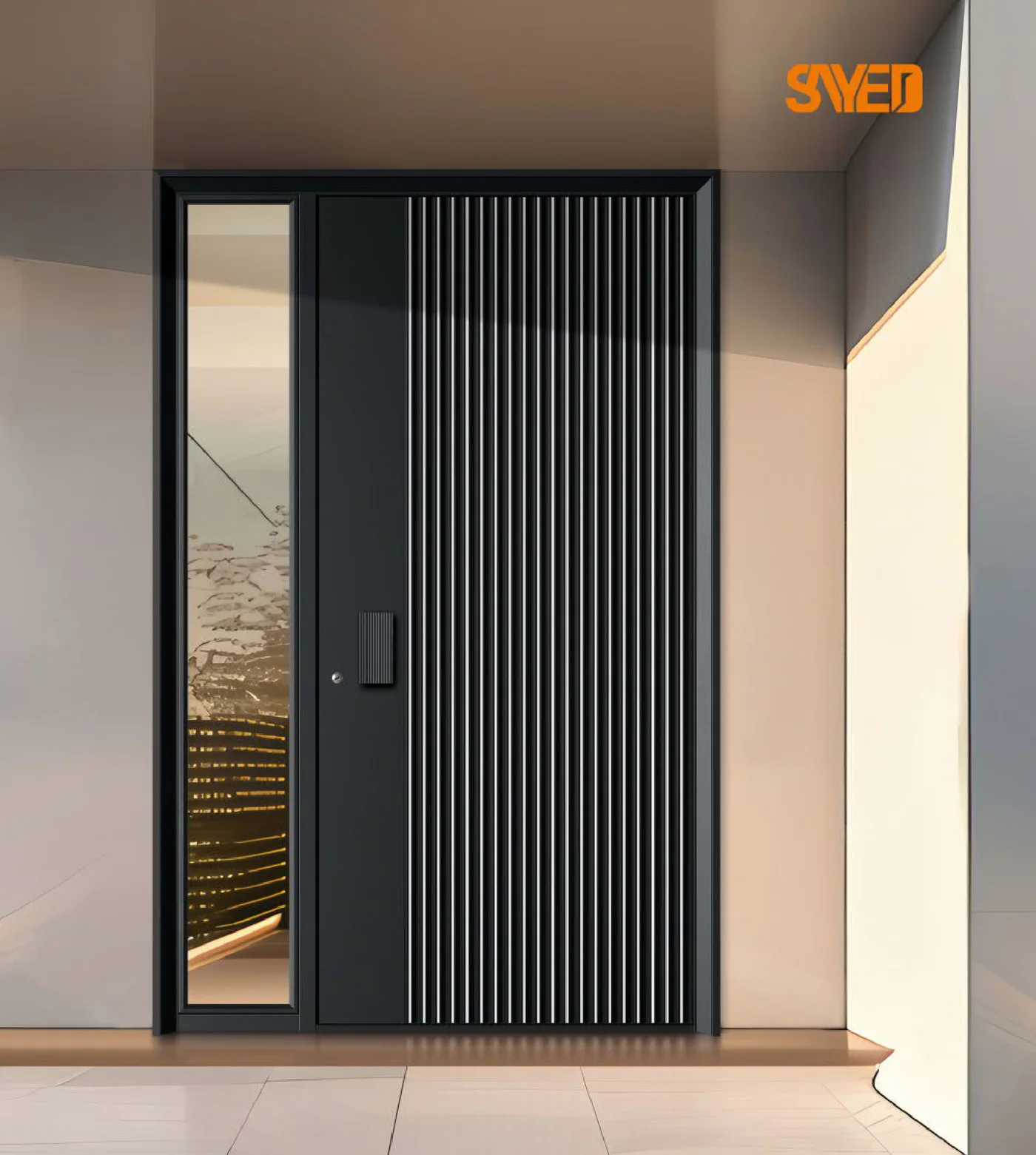 Aluminium glass door series RH-D-6001-B