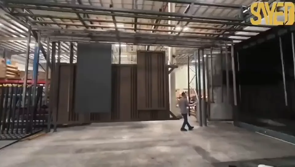 Finishing line inside the plant