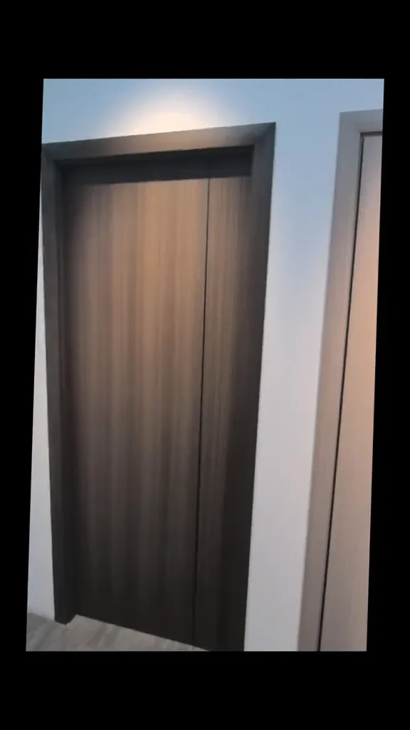 Finished doors in the warehouse