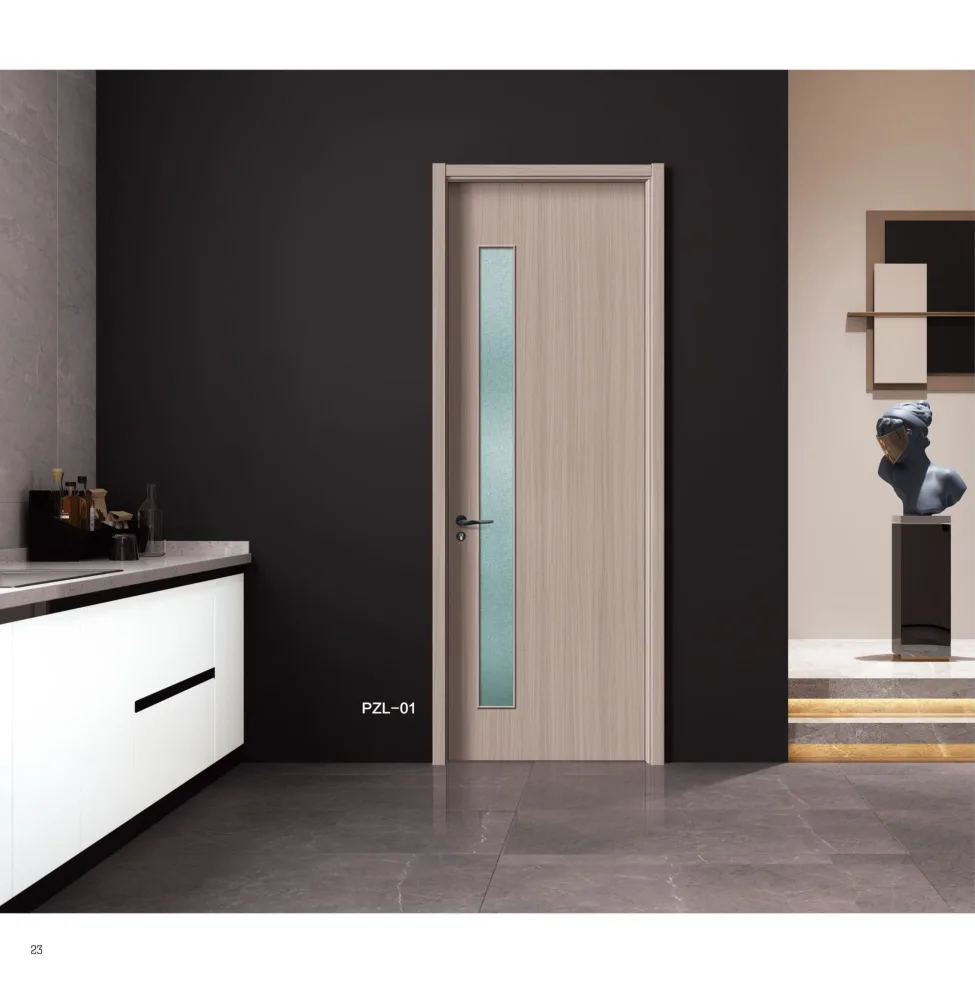 WPC glazed door in a hallway
